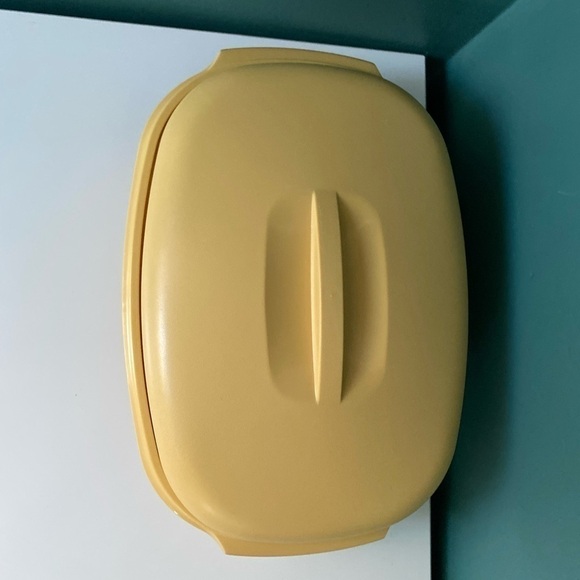 VTG Tupperware #1273 Harvest Gld 4 Pc Veg Rice Steamer Micro - Picture 5 of 14